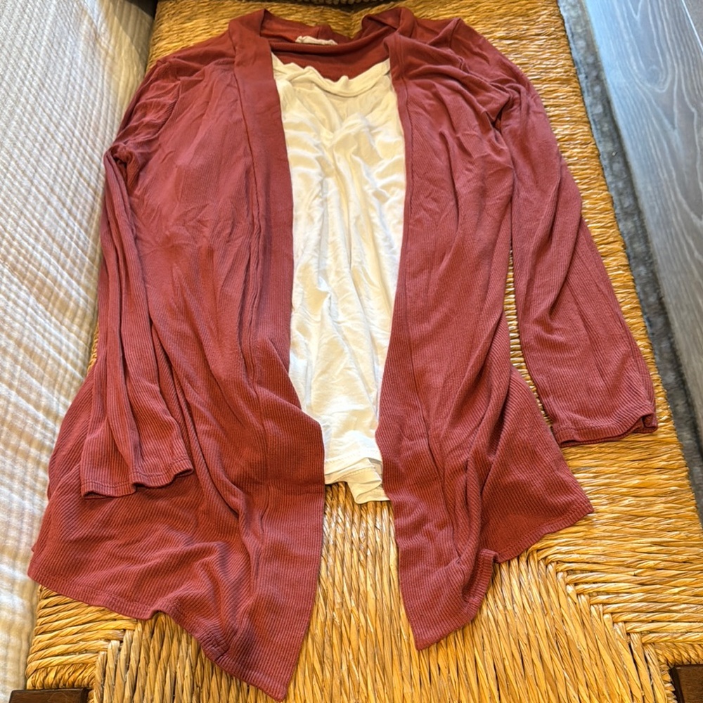 Women's Rust Cardigan Sweater